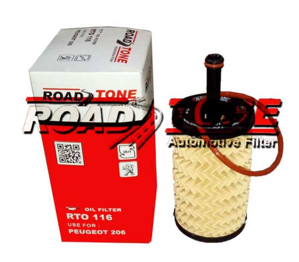 فیلتر روغن پژو ۲۰۶ بلند (با واشر سیلیکونی)/رودستون فیلتر/RTO-2116