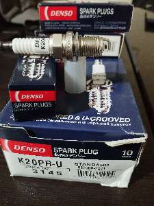 شمع دنسو  ژاپن اصلی DENSO مدل K20PR-U 3145 با الکترودU پایه کوتاه یک دست4عدد